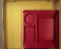 Rectangular red plate